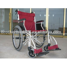 Aluminum Wheelchair with Long Armrest Double Cross Braces